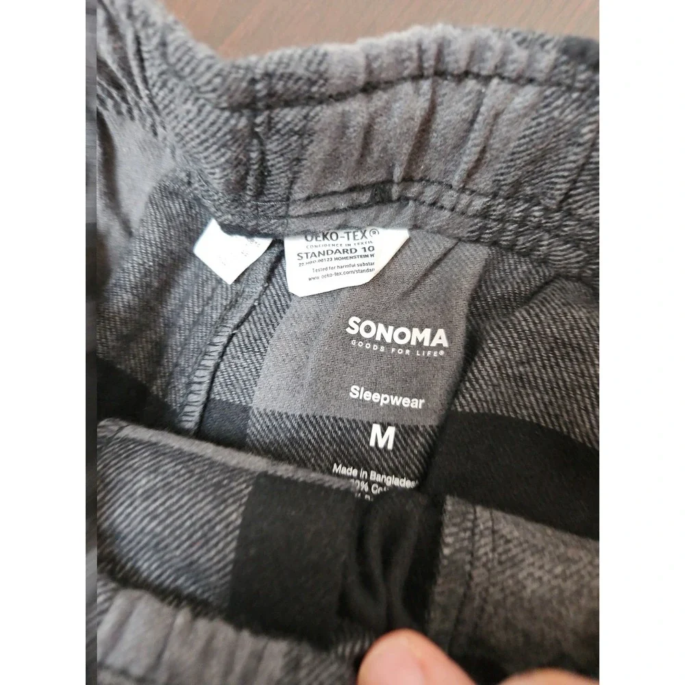 Sonoma Men's Medium Flannel Sleep Pajama Pants Lounge New With Tags